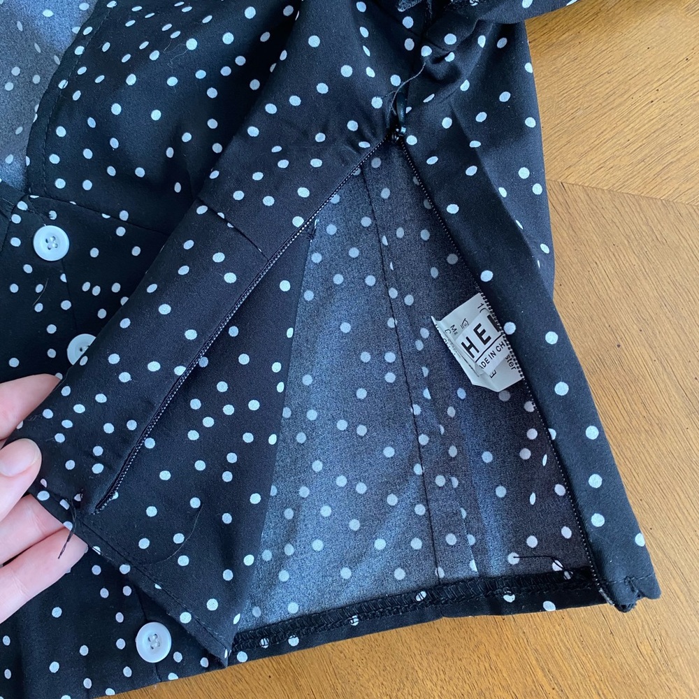 Vintage Style Polka Dot Shirt S - Picture 8 of 8